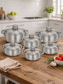 Ensemble Marmites cuisine Aluminiun – 6 Pièces - Boummarket