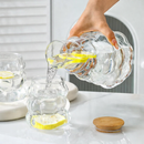 Ensemble carafe en verre 7 pièces – 1 L avec 6 verres assortis - Boummarket