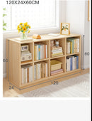 Meuble de rangement en bois 120×24×60 cm – Bibliothèque moderne à 6 compartiments.