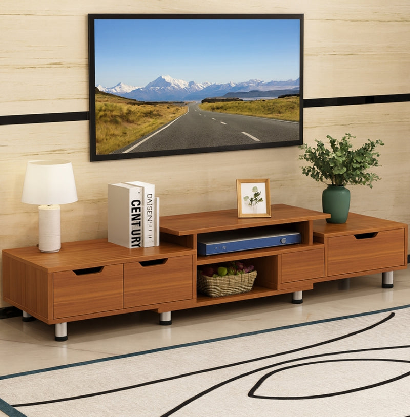 Meuble TV  moderne en bois – 120 à 192 cm | Design élégant avec rangements, livraison gratuite à dakar