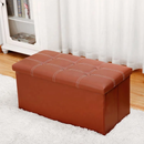 Pouf de rangement de 2 places