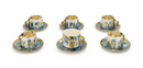 Ensemble tasses et sous-tasses en porcelaine - Boummarket