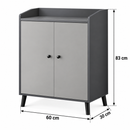 Meuble de rangement à 2 portes – 3 étagères