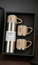 Thermos Isotherme 500 ML avec 2 Tasses Assorties - Boummarket