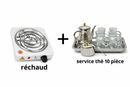 Service Thé Complet avec Réchaud (11 pièces) - Boummarket