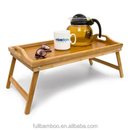 Table pliable en bambou 2 en 1
