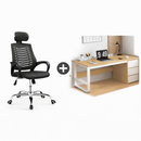 Pack bureau moderne + chaise, montage et livraison offerts - Boummarket