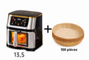 Air Frayeur — Pack Cuisine 13,5L + lot de 100 papiers cuisson - Boummarket