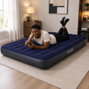 Matelas gonflable 2 places avec 2 oreillers et pompe manuelle - Boummarket