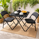 Table pliante + 2 chaises – Compacte & pratique - Boummarket