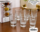 Verres à thé en verre – 6 pièces