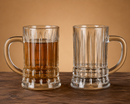 Mug en verre transparent 2 pièce