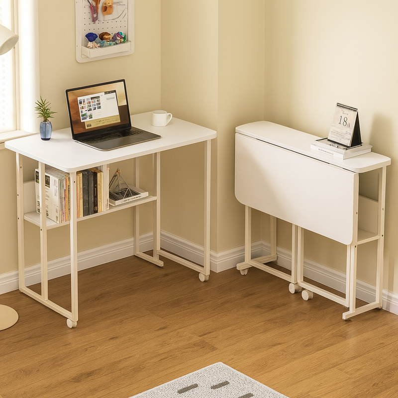 Table bureau pliable 120x60x80cm en bois