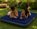 Matelas gonflable 2 places avec 2 oreillers et pompe manuelle - Boummarket