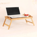 Table pliable en bambou 2 en 1