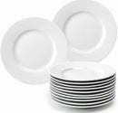 Assiettes blanches en porcelaine – 26 cm