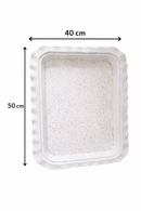 Plateau mélanine incassable grand 48 x 33,5cm - Boummarket