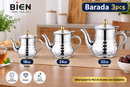 Barada à thé 3 pièces en inox