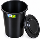 Poubelle en plastique 90 L avec couvercle