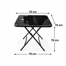 Table pliante + 2 chaises – Compacte & pratique - Boummarket