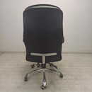 Chaise de bureau ergonomique en cuir noir