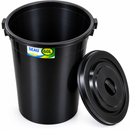 Poubelle en plastique 60 litres avec couvercle
