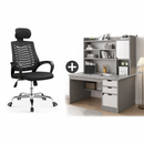 Pack bureau moderne + chaise, montage et livraison offerts - Boummarket
