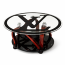 Table basse en verre et bois - Boummarket