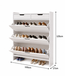 Rangement Chaussures 3 Niveaux avec 2 Mini-Tiroirs – Design Moderne
