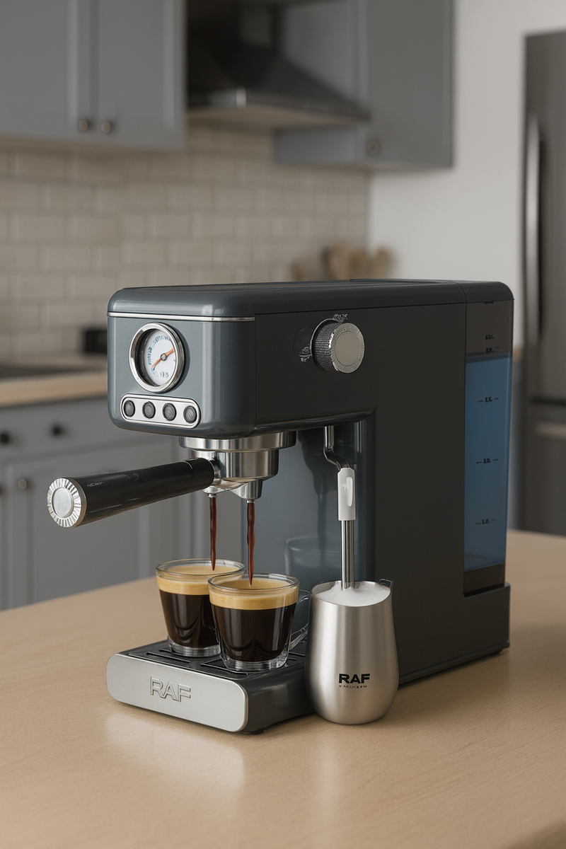 Machine à café italienne semi-automatique RAF – Expresso parfait à la maison, livraison gratuite à dakar