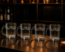 Tasses en verre avec poignée