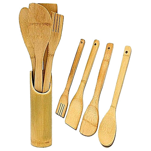 Ensemble Spatule en Bois - 5 Pièces - vente dakarlux