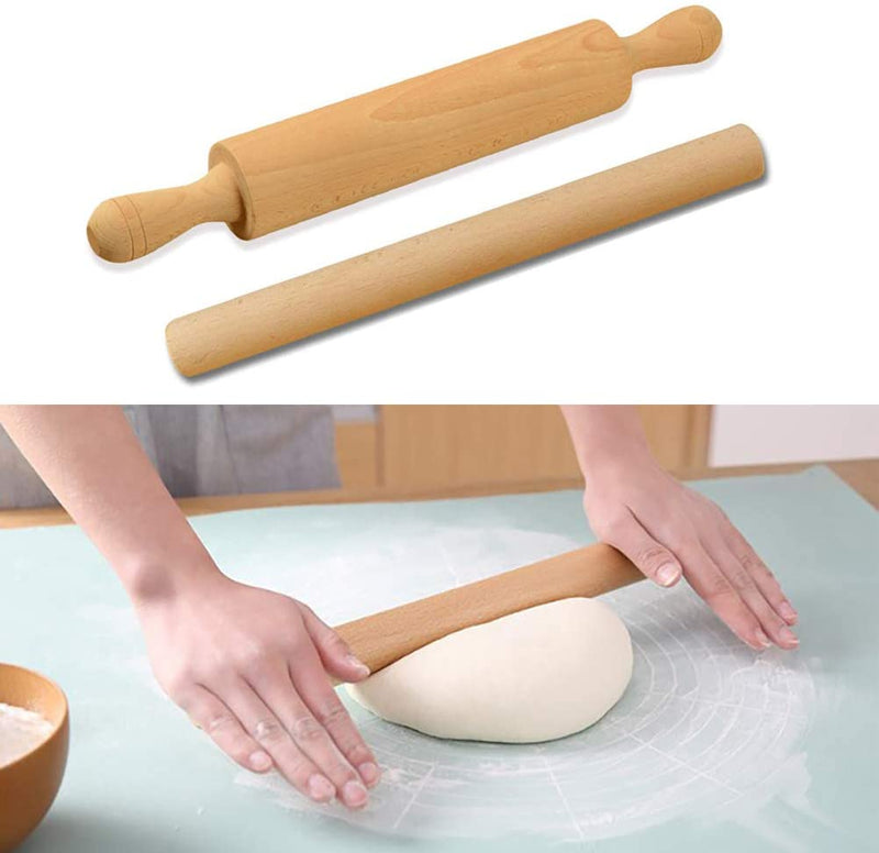 Rouleau à Pâtisserie - 23 cm - Bois de Hêtre - Dakar Lux