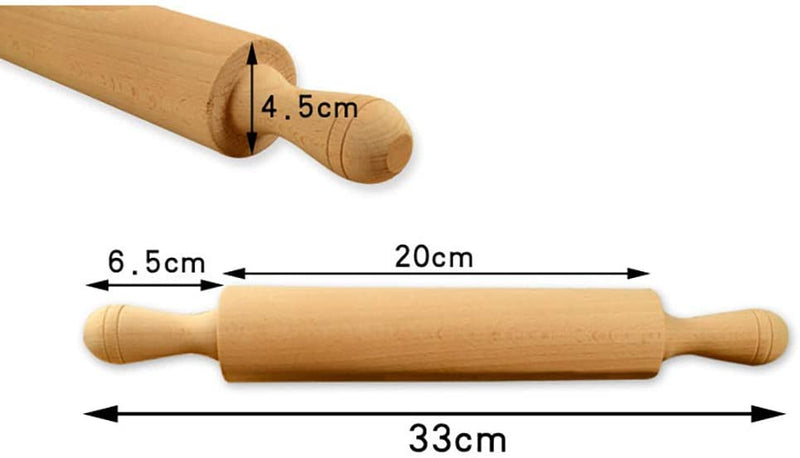 Rouleau à Pâtisserie - 23 cm - Bois de Hêtre - Dakar Lux