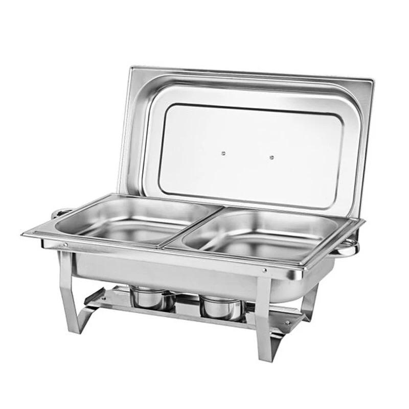 Chafing Dish En Acier Inoxydable Plateau Chauffant Pour Barbecue, Camping