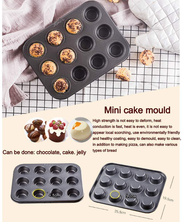Mini-moules à gâteaux Lot de 6 et 12 - vente dakarlux