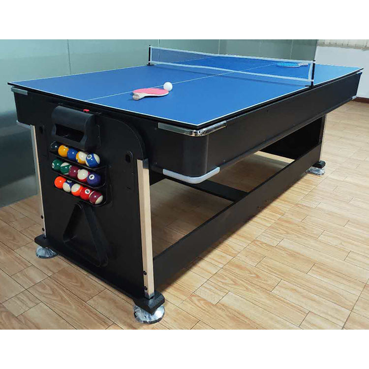 Table de jeux multifonctionnel DSPT023, table de billard, table de hockey, table à manger et table de ping-pong