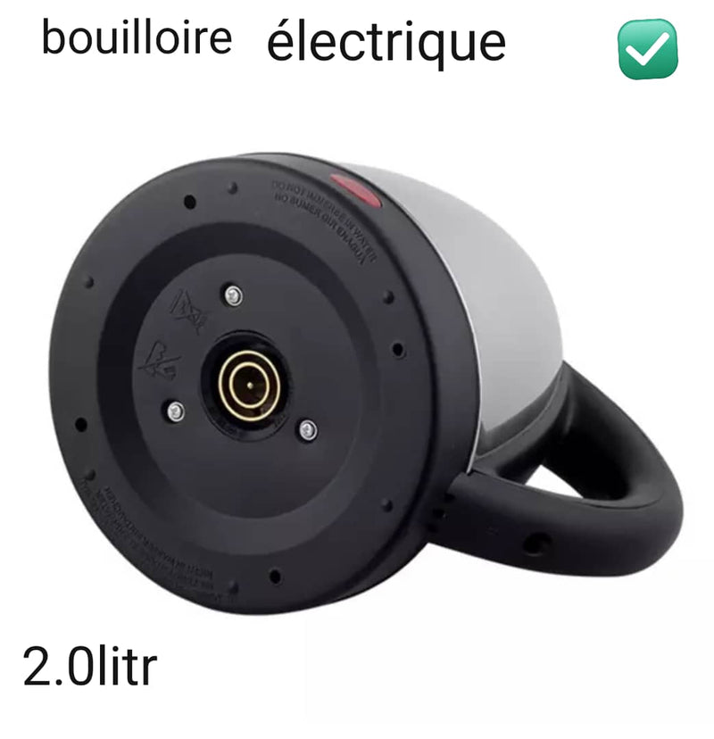 Bouilloire Electrique - 2 Litres - Inox 2000 W - Boummarket