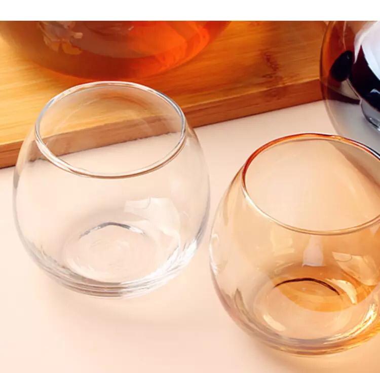 Carafe en verre les tasses ronde, ensemble de 1 Carafe et 6 Verres à Vin - vente dakarlux