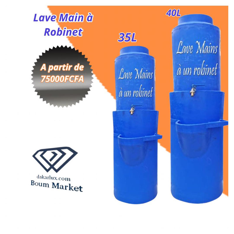 Lave-Mains - Un Robinet - 35 et 40 Litres - Bleu vente dakarlux