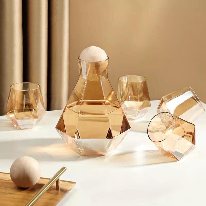 Carafe En Verre avec tasse Verres à Vin - vente dakarlux
