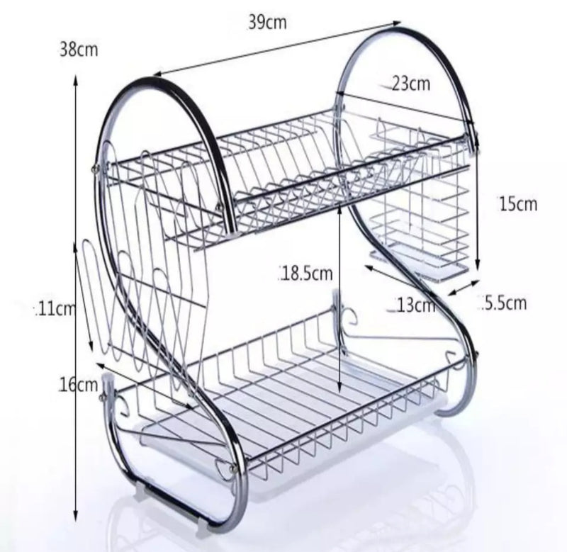 égouttoir pour vaisselle séchage 2 étagères en inox, Dakar-Sénégal