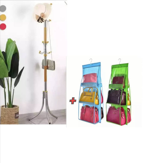 Porte manteau plus 2 portes sacs